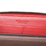 ボッテガヴェネタ BOTTEGA VENETA 財布 ラウンドファスナー 長財布 ダークレッド フレーズ 114076 V001N 6409