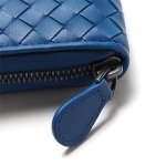 ボッテガヴェネタ BOTTEGA VENETA ラウンドファスナー 長財布 ブルー エレクトリック 114076 V001N 4217
