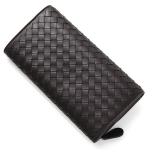 ボッテガヴェネタ長財布 BOTTEGA VENETA  150509-V001N 2040 ダークブラウン 小銭入れ付き