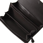 ボッテガヴェネタ長財布 BOTTEGA VENETA  150509-V001N 2040 ダークブラウン 小銭入れ付き