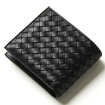 ボッテガヴェネタ BOTTEGA VENETA 二つ折り財布 イントレチャート/INTRECCIATO ブラック 193642 V4651 1000 メンズ