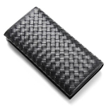 ボッテガヴェネタ財布 BOTTEGA VENETA 長財布 イントレチャート ブラック 156819 V4651 1000 メンズ