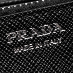 プラダ PRADA 長財布 SAFFIANO TRIANG ブラック 1MH132 QHH F0632 メンズ レディース