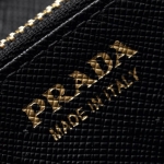 プラダ PRADA 長財布 SAFFIANO FIOCCO ブラック 1ML506 ZTM F0002 レディース