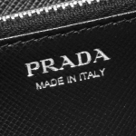 プラダ PRADA 長財布 テスート/TESSUTO 三角ロゴプレート ブラック 1ML506 UZ0 F0002 レディース