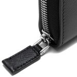 プラダ PRADA 長財布/パスポートケース サフィアーノ/SAFFIANO トライアングル/TRIANG 三角ロゴプレート ブラック 2ML188 QHH F0002 メンズ