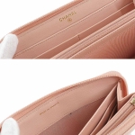 シャネル CHANEL ボーイシャネル マトラッセ ロング ジップ ウォレット ラウンドファスナー 長財布 レザー ピンク A80288