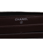 シャネル CHANEL 財布 長財布 ラウンドファスナー長財布 キャビアスキン マトラッセ ブラック シルバー金具 A50097 レディース