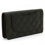 シャネル CHANEL タイムレスクラシック TIMELESS CLASSIC 長財布ファスナー A31509 Y01588 ブラック
