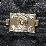 シャネル 【CHANEL】 ボーイシャネル ロング フラップウォレット ブラック キルティングレザー 二つ折り長財布 マトラッセ タイムレスクラシック サイフ A80286