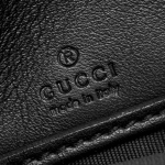 グッチ GUCCI 307980-A0V1G-1000 グッチ ラウンドファスナー長財布 グッチシマレザー ブラック×ライトゴールド