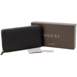 GUCCI（グッチ）ラウンドファスナー長財布 328318 A7M0N 1000 インターロッキングG ブラック