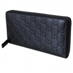 グッチ GUCCI 長財布 ラウンドファスナー AVEL アヴェル GGレザー グッチシマ ブラック 307987 CWC1R 1000