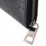 グッチ GUCCI 長財布 メンズ ユニセックス ラウンドファスナー GG シグネチャーレザー ブラック 473928 CWC1N 1000