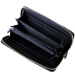グッチ GUCCI レディース 長財布 ラウンドファスナー プチ マーモント ダラーカーフ ブラック 456117 CAO0G 1000