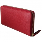 グッチ GUCCI 長財布 レディース ラウンドファスナー プチ マーモント ダブルG ハイビスカスレッド 456117 CAO0G 6433