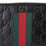 グッチ GUCCI 長財布 ラウンドファスナー NEW WEB GGシグネチャーレザー グッチシマ ブラック 408831 CWCLN 1060