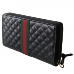 グッチ GUCCI 長財布 ラウンドファスナー キルティングレザー ダブルG ブラック 536450 0YKBT 1060