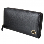 グッチ GUCCI メンズ 長財布 ラウンドファスナー GG DOLLAR ダラーカーフ ブラック 428736 DJ20T 1000