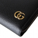 グッチ GUCCI メンズ 長財布 ラウンドファスナー GG DOLLAR ダラーカーフ ブラック 428736 DJ20T 1000
