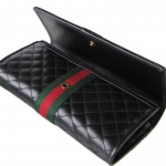 グッチ GUCCI 長財布 キルティングレザー ダブルG GRGウェブ ブラック 536451 0YKBT 1060
