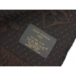 ルイヴィトン LOUIS VUITTON M72241 マフラー LV エシャルプ・ロゴマニア ウール/シルク マロン