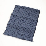 ルイヴィトンマフラー  エシャルプモノグラム クラシック ブルーマリーヌ M78525 LOUIS VUITTON
