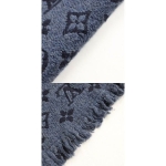 ルイヴィトンマフラー  エシャルプモノグラム クラシック ブルーマリーヌ M78525 LOUIS VUITTON