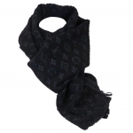 LOUIS VUITTON  ルイ ヴィトン エシャルプ･モノグラム クラシック M70520  ウール 100% ノワール  メンズ