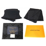 LOUIS VUITTON  ルイ ヴィトン エシャルプ･モノグラム クラシック M70520  ウール 100% ノワール  メンズ