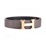 エルメスベルト HERMES エルメス レザーベルト メンズ　レザーンゴールドバックル he-be-6819