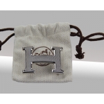 エルメス ベルト HERMES エルメス レザーベルト ミズ　レザーシルバーダイヤモンド格バックルhe-be-6827