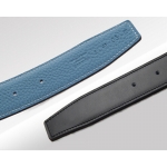 エルメス ベルト HERMES エルメス レザーベルト ミズ　レザーシルバーダイヤモンド格バックルhe-be-6827