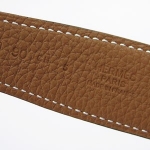 エルメスベルト HERMES エルメス レザーベルト レザー R刻印 ブラック×ブラウン/シルバー  he-be-6807