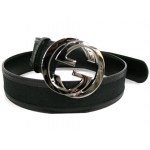 GUCCI グッチ アパレル　メンズベルト　GG　バックル　キャンバス　ブラック　114876 F40IR 1000