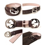 グッチ GUCCI GGバックル ベルト ブラック レザー WG 114984 AA61N 1000