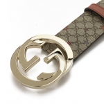 GUCCI グッチ  114876-KH43G-8878 ユニセックスベルト マイクロGGプラススターズ ベージュ 