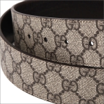 グッチベルト GUCCI Gバックル メンズベルト ベージュ×ダークブラウン 114984-KGD1R-9643