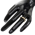 カルティエ指輪 Cartier 1Pダイヤ エングレーブド リング K18PG B608984