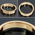 カルティエ Cartier エングレーブドリング K18PG B608987