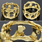 カルティエ指輪 Cartier Cドゥ リング K18YG   B6089664
