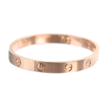 カルティエブレスレット ラブブレス ハーフダイヤ ダイヤモンド 0.42ct K18PGピンクゴールド B6036017 Cartier ジュエリー LOVEブレス