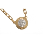 カルティエネックレス K18YG ダイヤ0.09ct ディアマンレジェ SM B7215800
