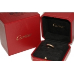 Cartier カルティエ  K18PG ダイヤ1P 0.03ct  エングレーブドリング 幅3ミリ  指輪 リング  B40864