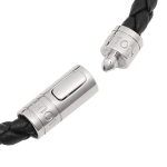 ルイヴィトン ブレスレット アクセサリー メンズ LOUIS VUITTON M6188 ブラック シルバー