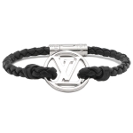 ルイヴィトン ブレスレット アクセサリー メンズ LOUIS VUITTON M6188 ブラック シルバー