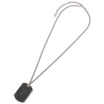 ルイ・ヴィトン ネックレス アクセサリー メンズ ルイヴィトン M63640 ブラック シルバー