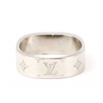 ルイヴィトン指輪 LOUIS VUITTON バーグナノグラム リング  M00217 M シルバー×ゴールド