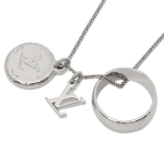 LOUIS VUITTON ネックレス アクセサリー メンズ ルイヴィトン M62485 シルバー
