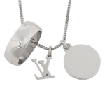 LOUIS VUITTON ネックレス アクセサリー メンズ ルイヴィトン M62485 シルバー